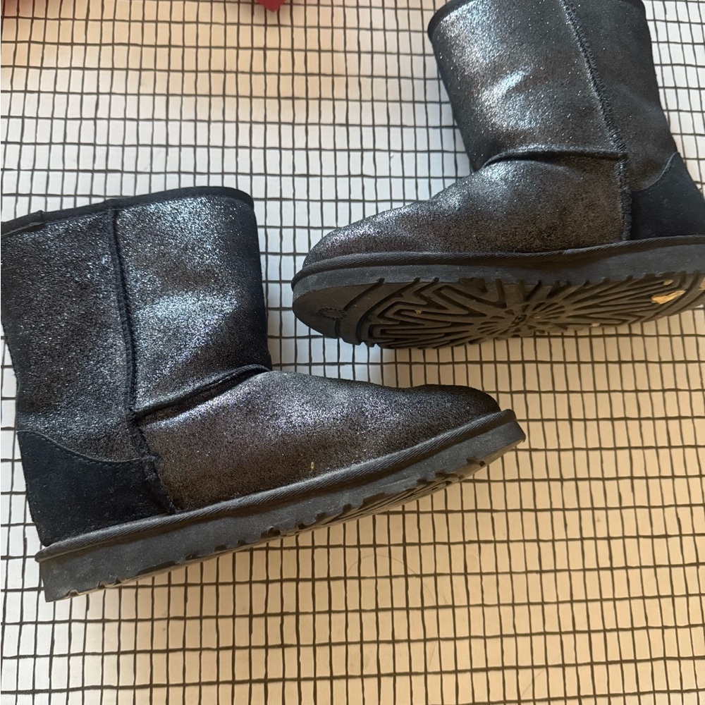 Ugg Euc Black Boots Shimmer Outer Layer Women Siz… - image 2